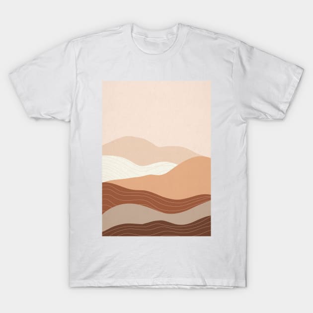 Abstract Bohemian Mountains Painting 6 T-Shirt by gusstvaraonica